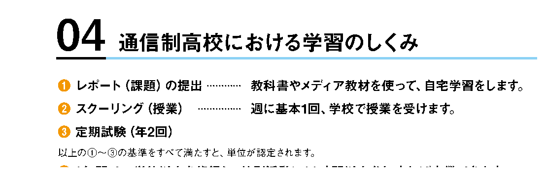 長崎南山高等学校通信制のレポート・週1回のスクーリング・年2回の試験による学習のしくみ