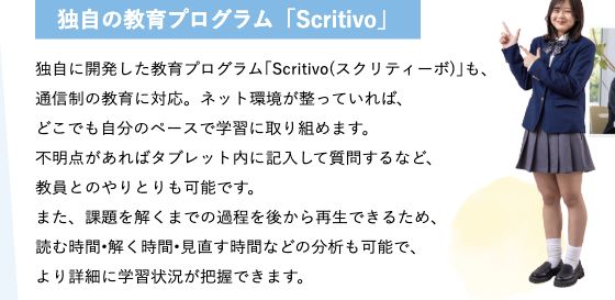四日市メリノール学院高等学校のScritivoの質問・再生・時間分析